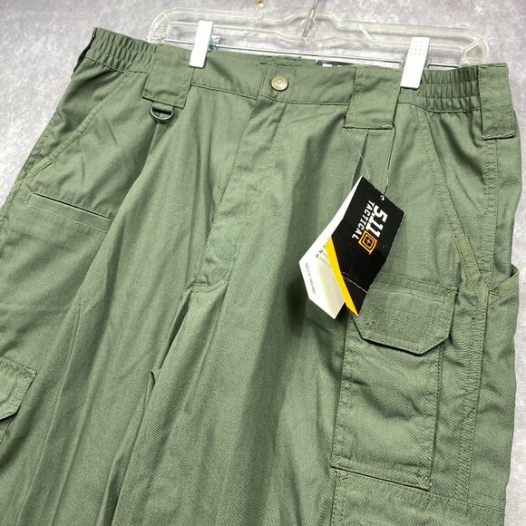 5.11 Tactical Taclite Pro Pants Mens 36x32 TDU Green Ripstop 8 Pockets Utility - Picture 4 of 15
